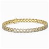 Image 1 : 9 ctw Diamond Designer Bracelet 18K Yellow Gold - REF-699A5N