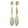Image 2 : 5.88 ctw Morganite & Diamond Earrings 18K Yellow Gold - REF-345M3G