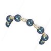 Image 2 : 5.3 ctw Diamond & Pearl Bracelet 18K Yellow Gold - REF-626K4Y