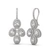 Image 2 : 4.33 ctw Oval Diamond Earrings 18K White Gold - REF-557Y8X