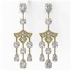 Image 2 : 5.5 ctw Pear Cut Diamond Designer Earrings 18K Yellow Gold - REF-722A4N