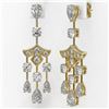Image 3 : 5.5 ctw Pear Cut Diamond Designer Earrings 18K Yellow Gold - REF-722A4N