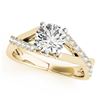 Image 2 : 1.06 ctw Certified VS/SI Diamond 2pc Wedding Set 14k Yellow Gold - REF-115M9G