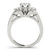 Image 2 : 1.2 ctw VS/SI Diamond 3 Stone Ring 18k White Gold - REF-174F5M