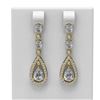 Image 1 : 4.16 ctw Diamond Earrings 18K Yellow Gold - REF-777K3Y