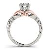 Image 2 : 1.1 ctw Certified VS/SI Diamond Solitaire Ring 18k 2Tone Gold - REF-281A6N