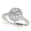 Image 1 : 2.03 ctw Certified VS/SI Diamond Halo Ring 18k White Gold - REF-531R3K
