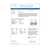 Image 4 : 5.84 ctw Intense Blue Diamond Earrings 18K White Gold - REF-459R5K