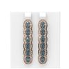 Image 1 : 7.21 ctw Blue Topaz & Diamond Earrings 18K Rose Gold - REF-220H4R