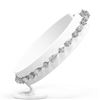 Image 2 : 6.24 ctw Pear Cut Diamond Designer Bracelet 18K White Gold - REF-798K8Y