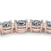 Image 1 : 26 ctw Oval Certified SI Diamond Necklace 18K Rose Gold - REF-4275M2G