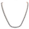 Image 3 : 26 ctw Oval Certified SI Diamond Necklace 18K Rose Gold - REF-4275M2G