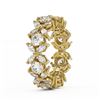 Image 3 : 6 ctw Marquise Cut Diamond Designer Ring 18K Yellow Gold - REF-665F3M
