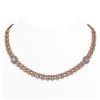 Image 1 : 35.75 ctw Morganite & Diamond Necklace 14K Rose Gold - REF-527X3A