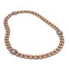 Image 2 : 35.75 ctw Morganite & Diamond Necklace 14K Rose Gold - REF-527X3A