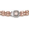 Image 3 : 35.75 ctw Morganite & Diamond Necklace 14K Rose Gold - REF-527X3A