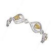 Image 2 : 17.47 ctw Canary Citrine & Diamond Bracelet 18K White Gold - REF-625H3R