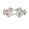Image 3 : 17.47 ctw Canary Citrine & Diamond Bracelet 18K White Gold - REF-625H3R