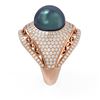 Image 2 : 2.5 ctw Diamond & Pearl Ring 18K Rose Gold - REF-270A4N