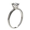 Image 3 : 1 ctw Certified VS/SI Quality Oval Diamond Solitaire Ring 10k White Gold - REF-243R2K