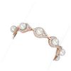 Image 2 : 5.61 ctw Diamond & Pearl Bracelet 18K Rose Gold - REF-498X5A