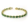 Image 1 : 14.0 ctw Emerald Bracelet 10k Yellow Gold - REF-118H2R