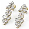 Image 1 : 4 ctw Marquise Cut Diamond Designer Earrings 18K Yellow Gold - REF-418N9F