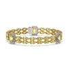 Image 1 : 14.96 ctw Citrine & Diamond Bracelet 14K Yellow Gold - REF-232N4F