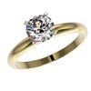 Image 2 : 1.26 ctw Certified Quality Diamond Engagment Ring 10k Yellow Gold - REF-167G3W