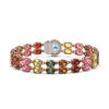 Image 3 : 29.32 ctw Sapphire & Diamond Bracelet 14K Rose Gold - REF-312R2K