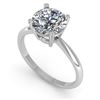 Image 2 : 2 ctw Certified VS/SI Diamond Engagement Ring 14K White Gold - REF-828A4N