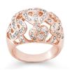 Image 1 : 0.85 ctw Certified VS/SI Diamond Ring 14k Rose Gold - REF-106A2N
