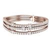 Image 3 : 15 ctw Certified VS/SI Diamond Bracelet 18K Rose Gold - REF-1110M2G