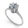 Image 2 : 1.50 ctw Certified VS/SI Diamond Engagment Ring 18k White Gold - REF-567F2M