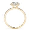 Image 3 : 1.70 ctw Certified VS/SI Diamond 2pc Wedding Set Halo 14k Yellow Gold - REF-366Y2X