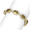 Image 2 : 45.06 ctw Canary Citrine & Diamond Bracelet 18K Yellow Gold - REF-821R6K