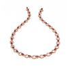 Image 3 : 24 ctw Ruby & Diamond Necklace 18K Rose Gold - REF-722Y2X