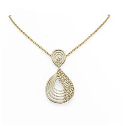 4.41 ctw Diamond Necklace 18K Yellow Gold - REF-400M9G