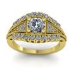 Image 3 : 1.50 ctw Solitaire VS/SI Diamond Ring Art Deco 14k Yellow Gold - REF-232H2R