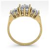 Image 3 : 2.0 ctw Past Present Future VS/SI Princess Diamond Ring 18k Yellow Gold - REF-435H2R