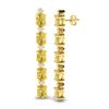 Image 2 : 15.47 ctw Citrine & VS/SI Certified Diamond Tennis Earrings 10k Yellow Gold - REF-75M6G