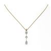 Image 2 : 0.9 ctw Pear Cut Diamond Designer Necklace 18K Yellow Gold - REF-121F2M