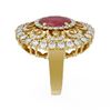 Image 2 : 6.41 ctw Ruby & Diamond Ring 18K Yellow Gold - REF-323N6F