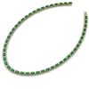 Image 2 : 55.5 ctw Emerald & VS/SI Certified Diamond Eternity Necklace 10k Yellow Gold - REF-425W5H