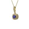 Image 1 : 2.55 ctw Sapphire & Diamond Victorian Necklace 14K Yellow Gold - REF-100Y2X