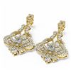 Image 3 : 5.13 ctw Diamond Earrings 18K Yellow Gold - REF-486R8K