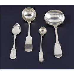 Four Silver and Silver Plate Serving Pieces