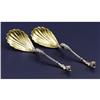 Image 1 : A Pair of Tiffany Ram's Head Serving Spoons