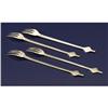Image 2 : Four Silver Gilt And Enamel Fish Forks, Gorham