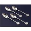 Image 1 : Set of Four American Silver Demi-Tasse Spoons